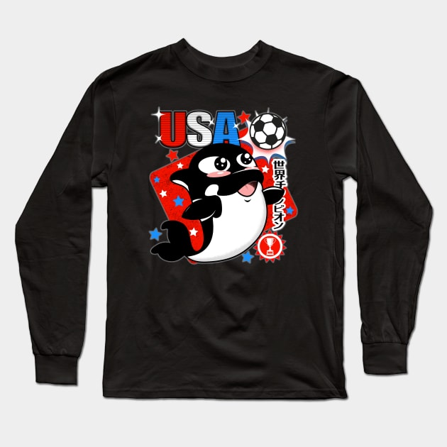 USA Soccer Champs Long Sleeve T-Shirt by PalmGallery